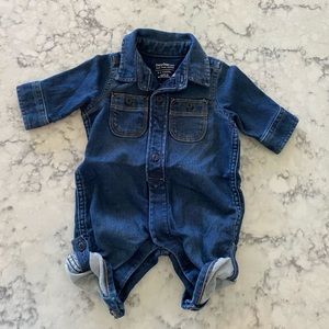Baby Gap ‘Gap for Good’ Denim Romper, Like New 0-3 Mo